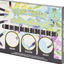 Avec Wax Resist Aquarelset