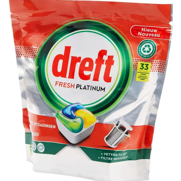 Dreft Fresh Platinum Vaatwastabletten Original