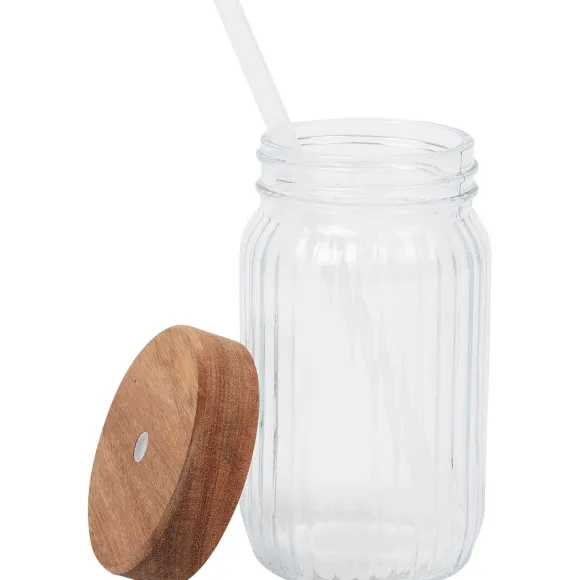 Drinkbeker Met Rietje En Deksel