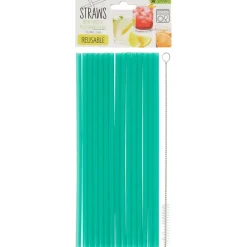 Herbruikbare Rietjes Met Schoonmaakborstel