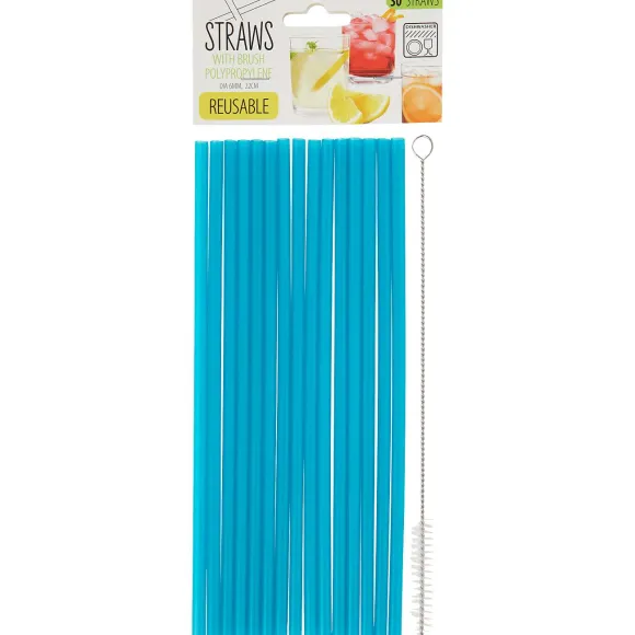 Herbruikbare Rietjes Met Schoonmaakborstel