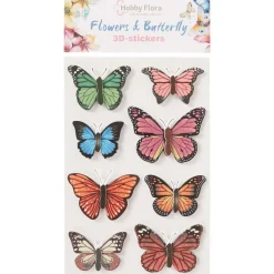 Hobby Flora Vlinder- En Bloemenstickers