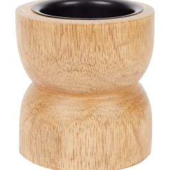 Houten Theelichthouder