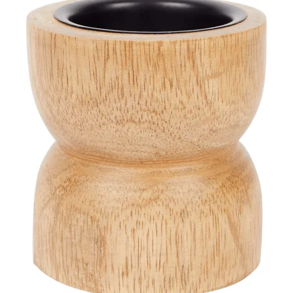 Houten Theelichthouder