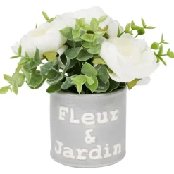 Kunstbloem In Pot Met Tekst