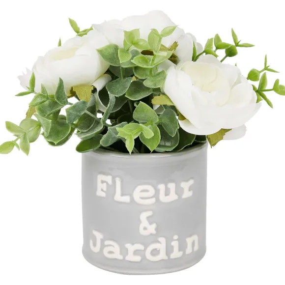 Kunstbloem In Pot Met Tekst