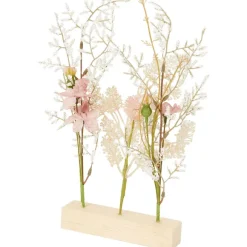 Kunstdroogbloemen Op Houten Voet