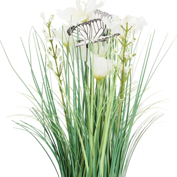 Kunstgrashalm Met Bloemen En Vlinders