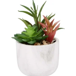 Kunstvetplant In Marmerlook Pot