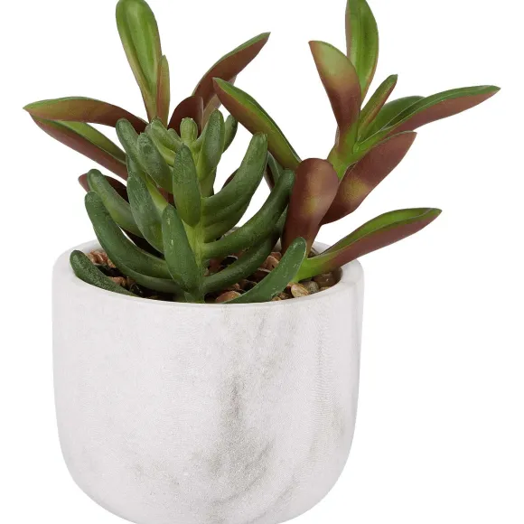 Kunstvetplant In Marmerlook Pot