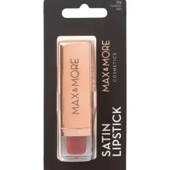 Max & More Satin Lippenstift Classic Red