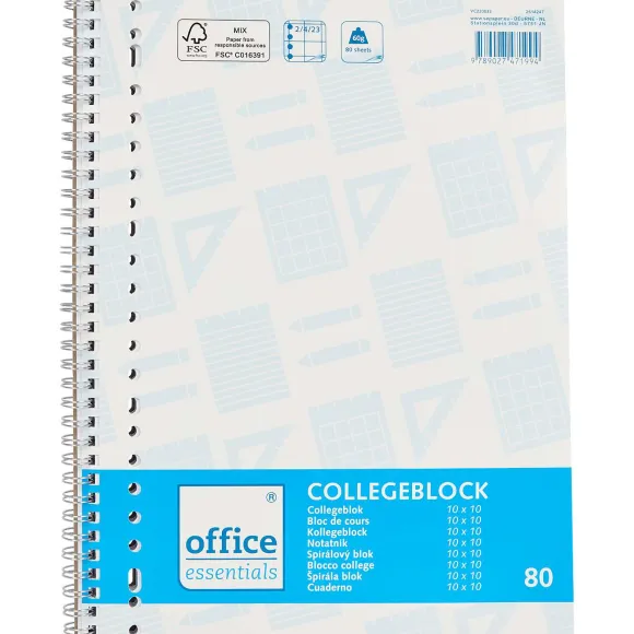 Office Essentials Collegeblok Ruit