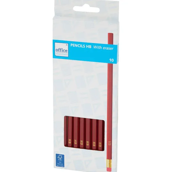 Office Essentials Potloden Met Gum