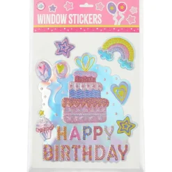 Party Universe Verjaardagsraamsticker
