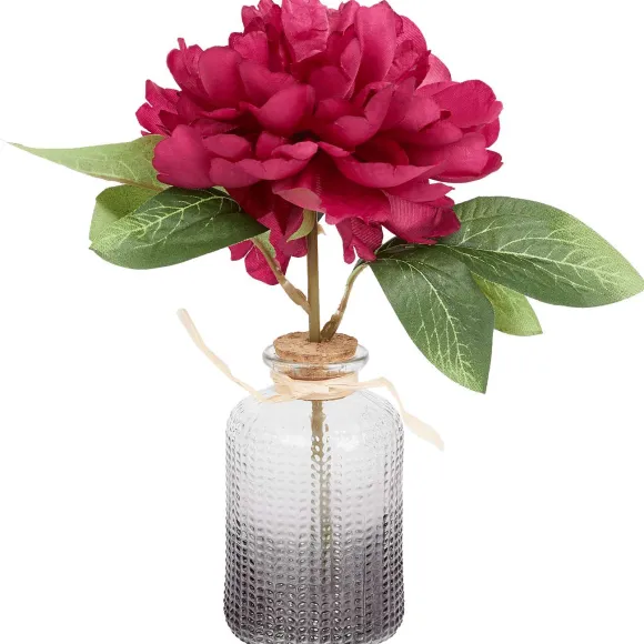 Pioen Kunstbloem In Vaasje