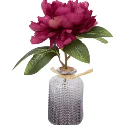 Pioen Kunstbloem In Vaasje