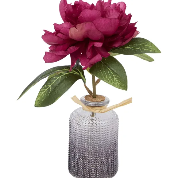 Pioen Kunstbloem In Vaasje