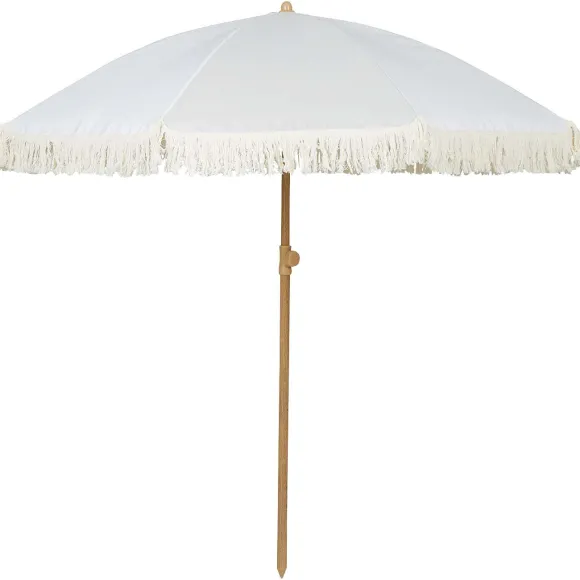 Retro Strandparasol Met Franjes