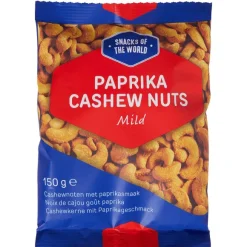 Snacks Of The World Cashewnoten Met Paprikasmaak