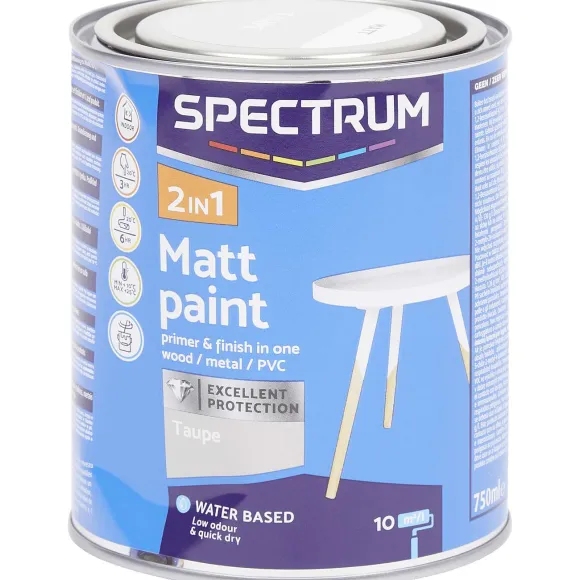 Spectrum 2-In-1 Matte Verf Taupe