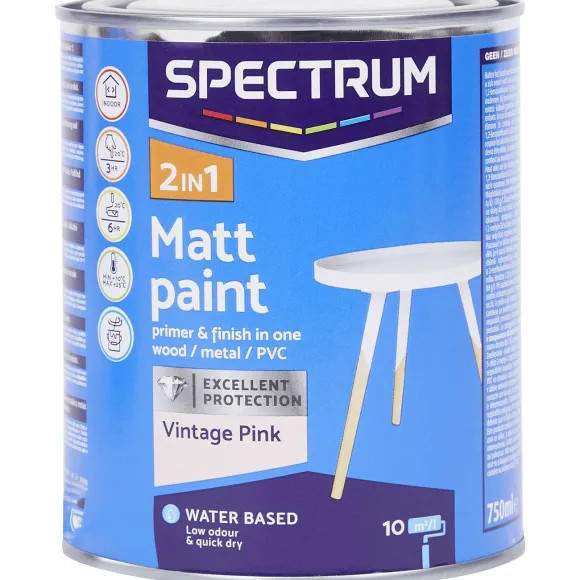 Spectrum 2-In-1 Matte Verf Vintage Pink