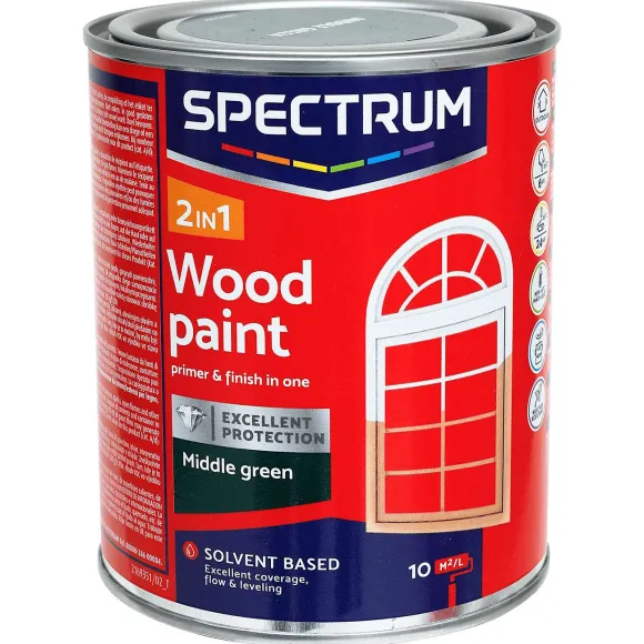 Spectrum 2-In-1 Zijdeglans Houtlak Midden