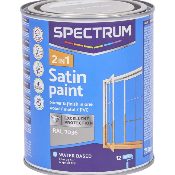 Spectrum 2-In-1 Zijdeglanslak Ral 7036