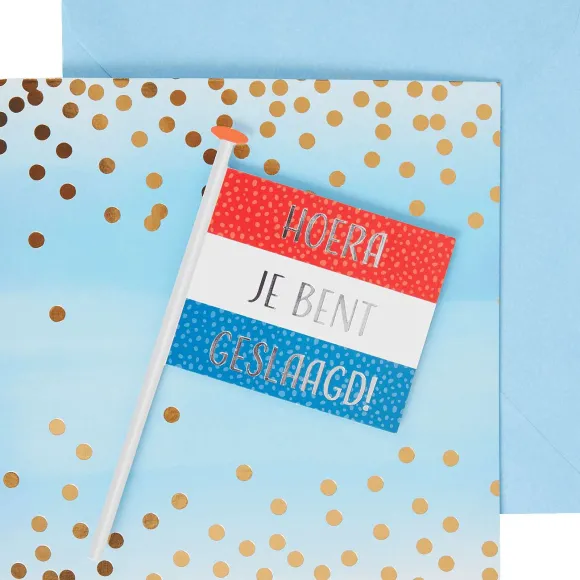 Wenskaart 'Geslaagd'