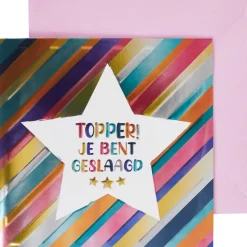 Wenskaart 'Geslaagd'