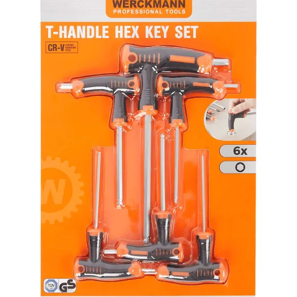 Werckmann T-Greep Inbussleutelset