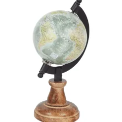 Wereldbol Op Mangohouten Voet