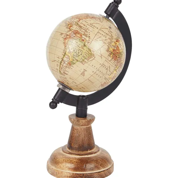 Wereldbol Op Mangohouten Voet